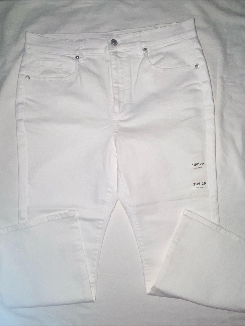 LOFT White Skinny Jeans